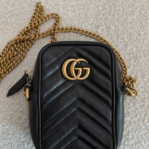 Authentic Pre-Owned Gucci Marmont Black Bag - Picture 2 of 13